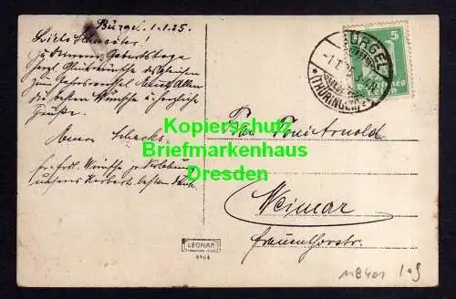 118401 AK Bürgel Thür. 1925 Fotokarte Gehöft Fachwerkhaus