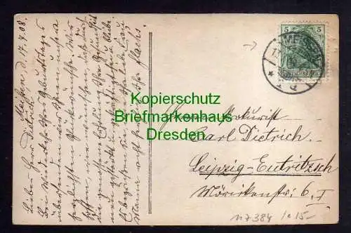 117384 AK Meißen 1908 Fotokarte Wohnhaus