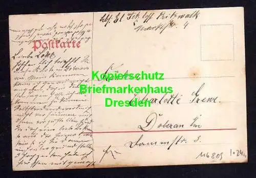 116809 AK Pritzwalk Das neue Postgebäude Kaiserliches Postamt um 1905