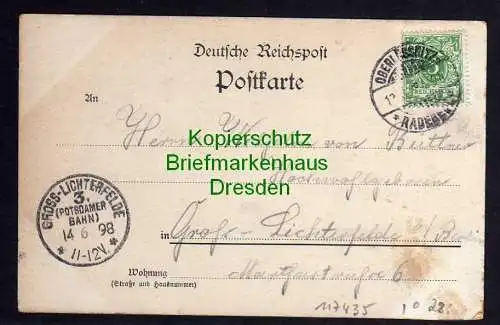 117435 AK Gruss vom Pfeiffer Lössnitz Wahnsdorf Jagdpfeifer 1898 Litho