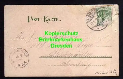 116602 AK Schwarzenbek 1905 Sparkasse Schule Kirche Litho