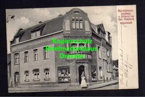 116591 AK Alberstedt Materialwarenhandlung Bäckerei Wohlfarth 1912