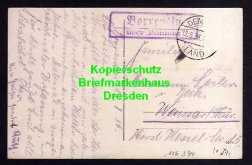 116344 AK Borrentin über Demmin 1936 Mecklenburg Gasthaus Otto Schumacher Landpo