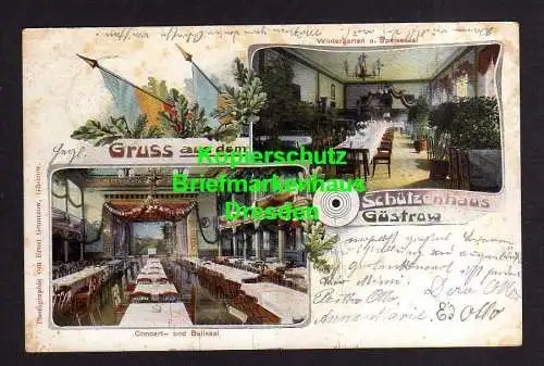 115993 AK Güstrow 1903 Restaurant Schützenhaus Concert- und Ballhaus Wintergarte