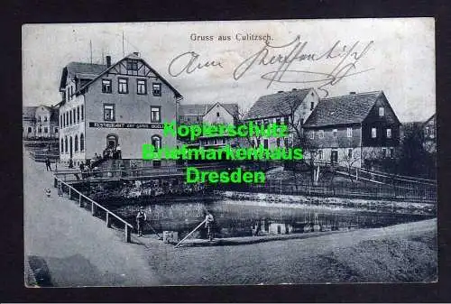 116158 AK Culitzsch bei Zwickau Sa. Restaurant zur guten Quelle 1913