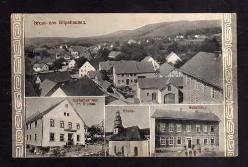 115646 AK Stipshausen 1919 Wirtschaft von Fr. Stumm Kirche Schulhaus