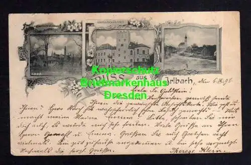 114920 AK Irlbach Straßkirchen 1898 Gräfliche Brauerei Schloss Ortsansicht