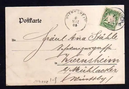 114008 AK Heimenkirch i. bayr. Allgäu 1905 Panorama Villa Keller