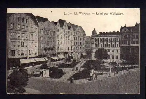 113304 AK Lemberg Lwow Wallgasse 1915