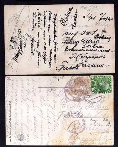 113463 2 AK Prag 1908 Jubiläums Ausstellung Sonderstempel Toboggan Fahrgeschäft