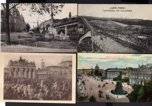 112735 8 AK Berlin Halensee Luna Park 1911 Nollendorf Platz Nickelmann Brunnen u