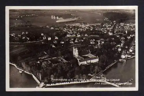 112959 AK Friedrichshafen am Bodensee 1929 Fotokarte Luftschiff Graf Zeppelin Lu