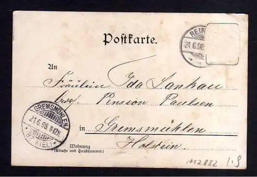 112882 AK Hannover H. C. F. Dessert Fasching Karneval Mann Mann Kostüm 1898