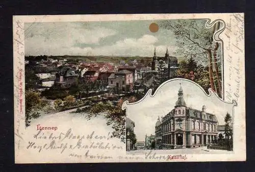 112272 AK Lennep 1900 Litho Kaiserhof Hotel Restaurant