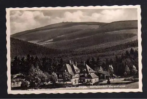 112511 AK Neudorf Erzgebirge Fotokarte 1937 Bethlehemstift Vierenstrasse