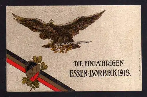 111952 AK Essen Borbeck 1918 Die Einjährigen