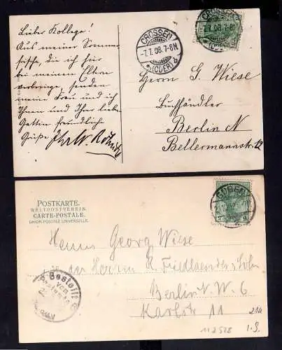 112528 2 AK Krosno Odrzanskie Crossen Oder Weinberge 1908 Totale 1902