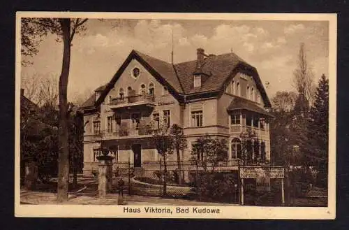 110808 AK Bad Kudowa Kr. Glatz 1931 Haus Viktoria