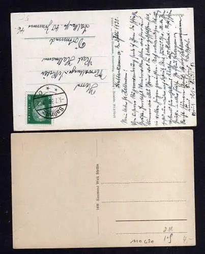 110620 2 AK Rügen Spezial Wanderkarte 1930 Rügen aus der Vogelschau