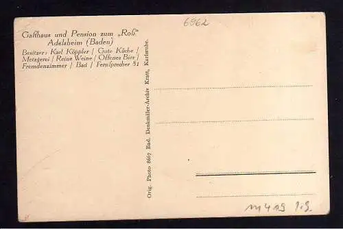 111419 AK Adelsheim Baden um 1925 Gasthaus zum Ross