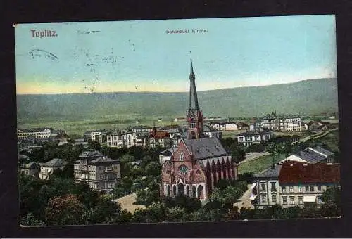 110392 AK Teplice Teplitz Schönau Schönauer Kirche 1908