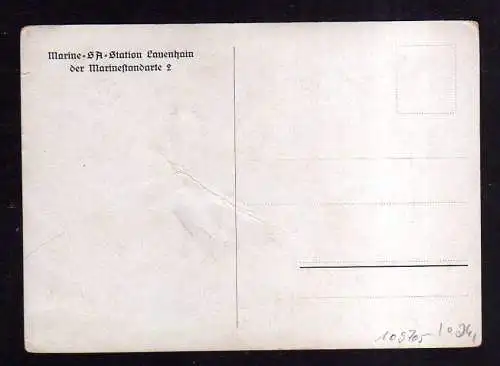 109705 AK Marine SA Station Lauenhain der Marinestandarte 2 um 1935