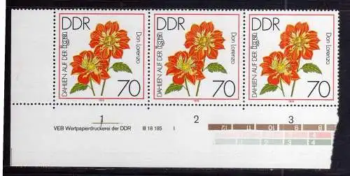 1095 DDR 1979 2440 DV I **  IGA Erfurt Dahlien 70 Pfg.