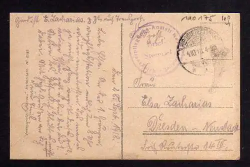 110175 AK Neudietendorf Postamt 1918 Kriegsverpflegungs Anstalt