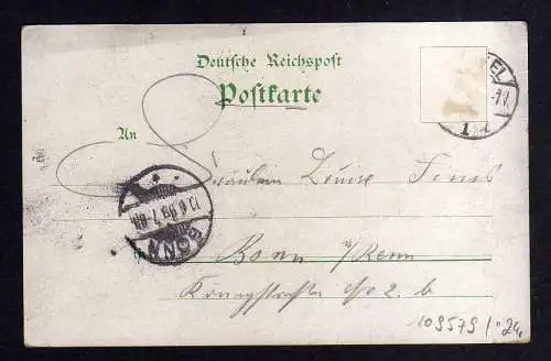 109579 AK Kassel Litho 1899 Restaurant Felsenkeller Zwerg trinkt Bier