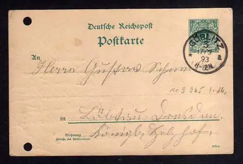 109965 AK Rothstein Vorläufer 1893 Privatganzsache Aussichtsturm Gasthaus Restau