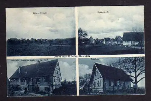 109367 AK Hohnhardtsweiler Bäckerei Gasthaus zur Linde v Gg. Haaf Forsthaus 1917