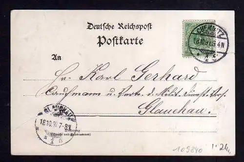 109840 AK Chemnitz 1897 Treffen der Kriegsveteranen Kaserne Möckern Maison rouge