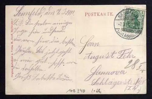 108340 AK Sennfeld 1911 Bierbrauerei Brauerei Gasthaus z. deutschen Hof