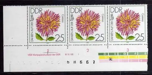 1092 DDR 1979 2437 DV I **  IGA Erfurt Dahlien 25 Pfg.