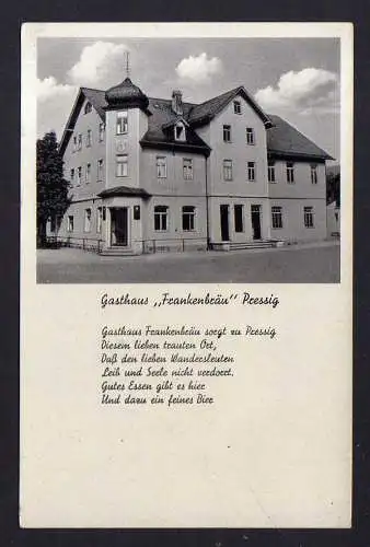 109073 AK Pressig Kr. Kronach Gasthaus Frankenbräu um 1035 ... feines Bier