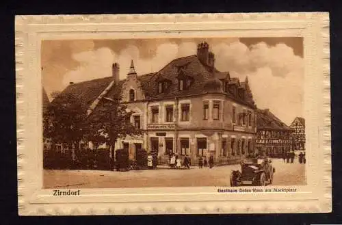 106326 AK Zirndorf 1921 Gasthaus Rotes Ross am Marktplatz