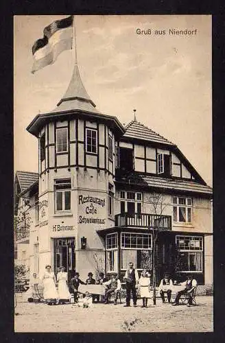 101671 AK Niendorf Restaurant und Cafe Schweizerhaus H. Behrmann um 1910