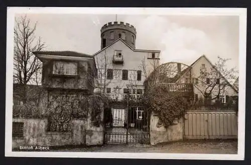 39604 AK Schloss Albeck Langenau Fotokarte 1941 Verlag A. Weber & Co. Stuttgart