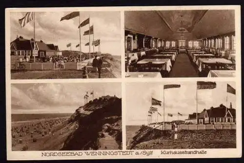 38664 AK Nordseebad Wenningstedt a. Sylt Kurhaus Strandhalle um 1930