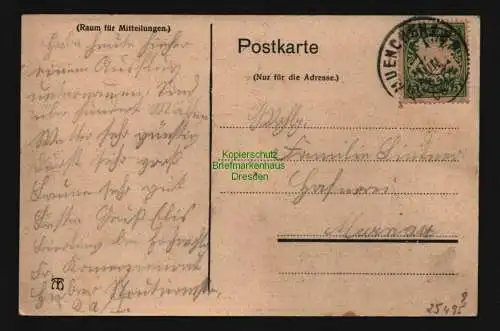 25495 AK Marienanstalt Warnberg b. Solln 1908, gelaufen 1908