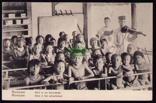 172246 AK Mentawai Inseln Indonesien Westsumatra um 1910 Schule Klassenzimmer