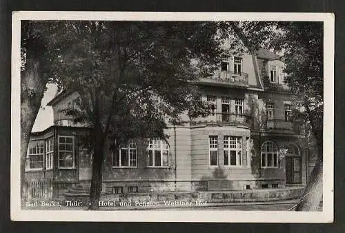 20257 AK Bad Berka 1951 Hotel Pension Wettiner Hof