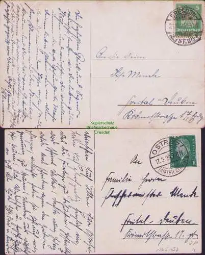 165153 2 AK Dresden 1924 Zwerge Fliegenpilze Geburtstag Fröhliche Pfingsten 1929