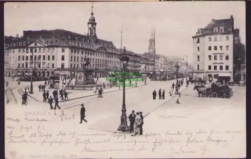 160453 AK Dresden Hauptstrasse 1900 Goldner Reiter