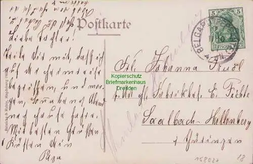 158027 AK Bialogard Belgard an der Persante 1907 Markt Hotel Deutsches Haus