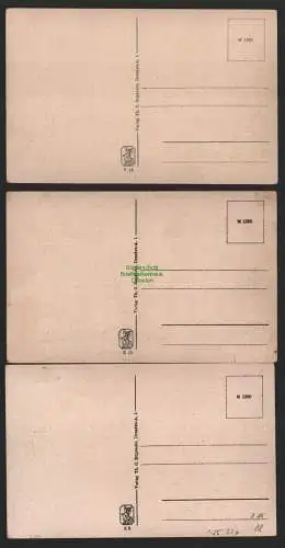 155220 3 AK Dresden Friedrichstadt Stadtkrankenhaus Frauenklinik 3 verschiedene