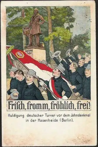 23349 AK Leipzig Turnvater Jahn Frisch fromm fröhlich frei Jahndenkmal Hasenheid