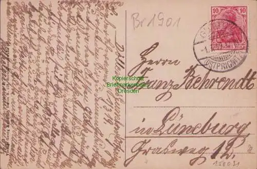 158091 AK Döllen Gumtow Ostprignitz 1919 Manufakturen und Modewarenhaus Westphal