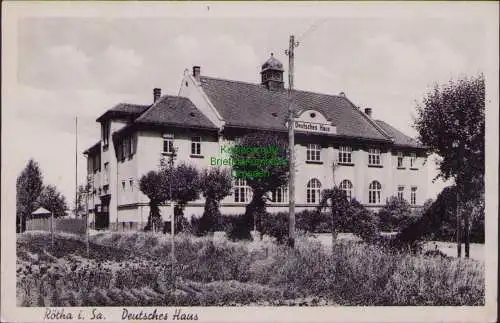 157820 AK Rötha i. Sa. 1940 Deutsches Haus