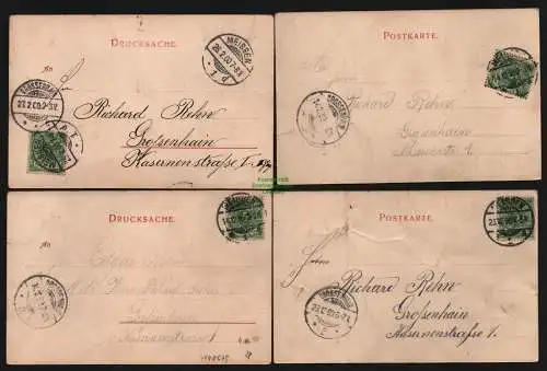 148679 4 AK Meissen 1899 1900 Künstlerkarten